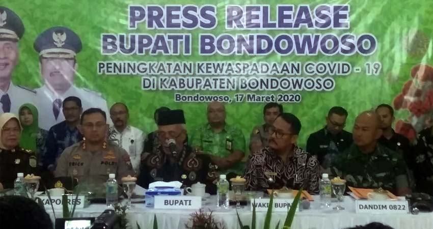 Kabupaten Bondowoso Lockdown, Bupati Umumkan Status Darurat Covid-19