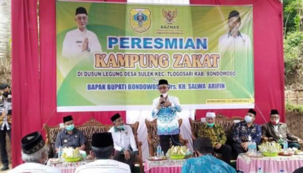 Bupati Bondowoso Resmikan Kampung Zakat