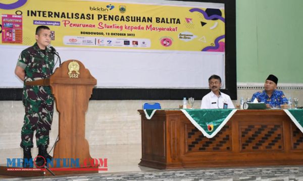 Beri Sambutan Percepatan Penurunan Stunting, Dandim Bondowoso Tekankan Kolaborasi dengan Babinsa